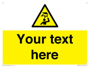 Custom warning overhead obstacle